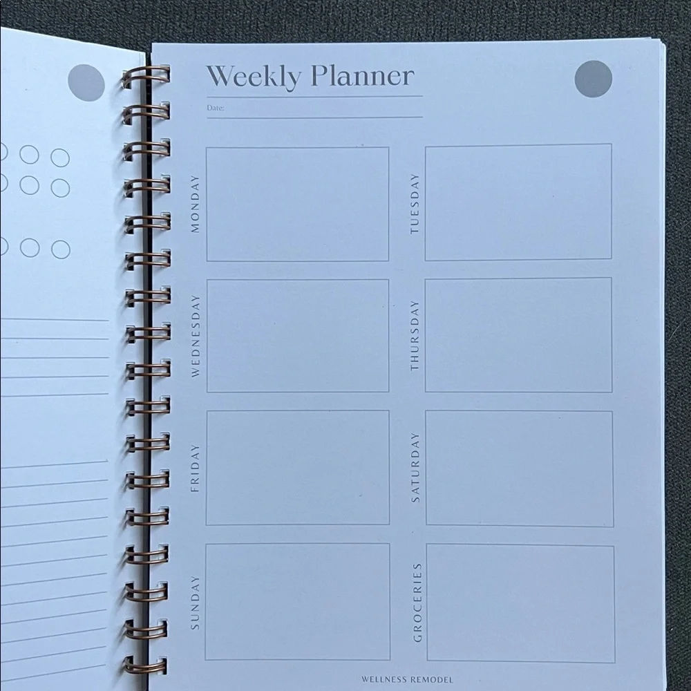 Wellness Remodel daily planner/notepads